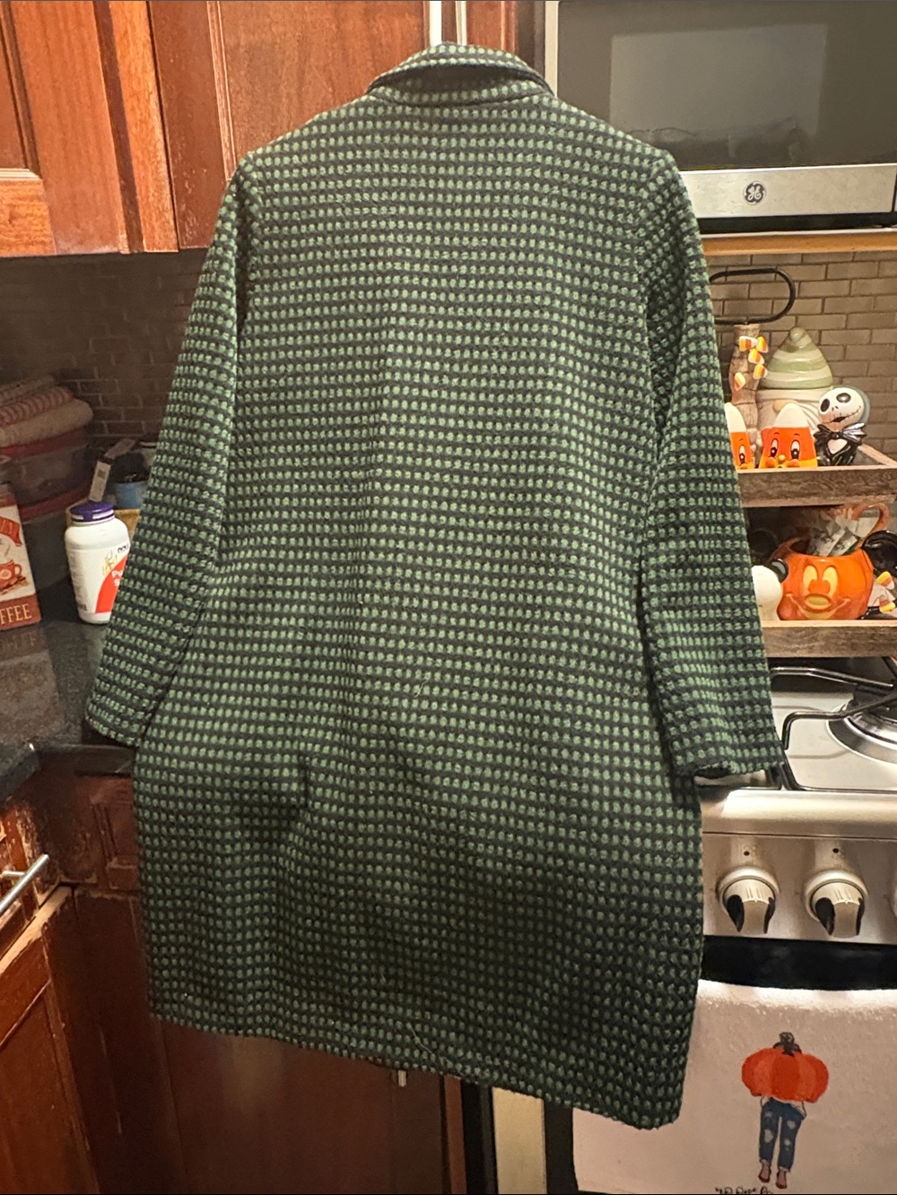 Checkered wool coat - Picture 5 of 5